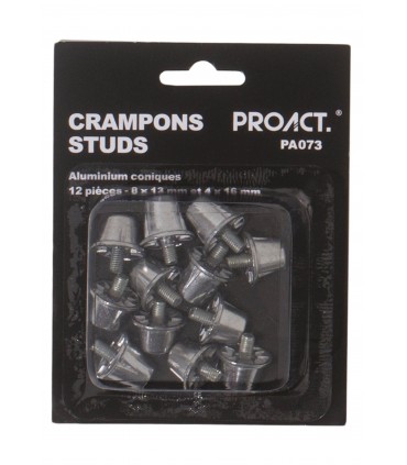 12 conical aluminium / nylon studs