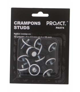 12 CRAMPONS ALU/NYLON CONIQUES