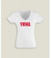 T-Shirt Vrouw V-Hals YNWA