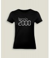 T-Shirt Vrouw Ronde kraag Born In ...