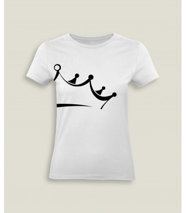 T-Shirt Femme Col rond Couronne Reine