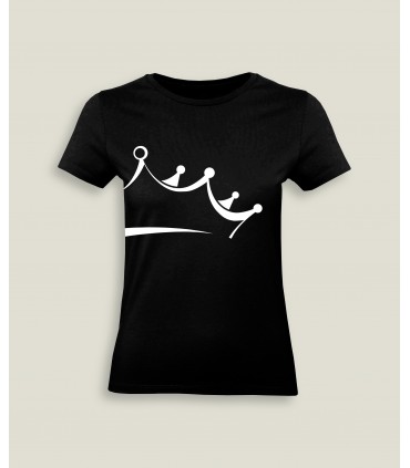 T-Shirt Femme Col rond Couronne Reine