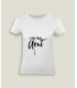 T-Shirt Vrouw Ronde kraag C'est pour...