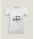 T-Shirt Vrouw Ronde kraag C'est pour...