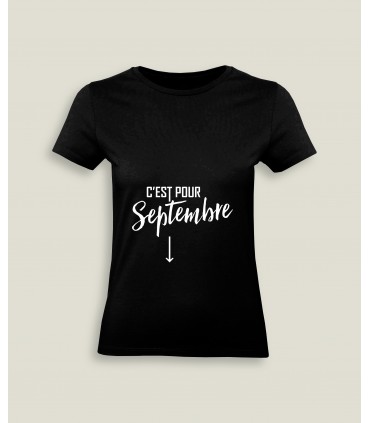 T-Shirt Vrouw Ronde kraag C'est pour...