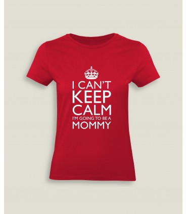 T-Shirt Vrouw Ronde kraag Keep Calm Mommy