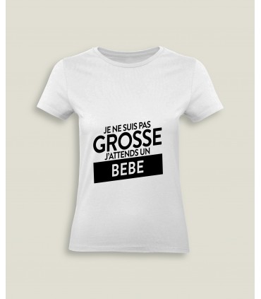 T-Shirt Vrouw Ronde kraag Pas Grosse Bébé