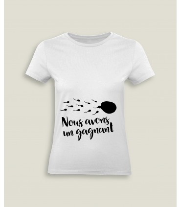 T-Shirt Ladies Round neck Nous avons un gagnant