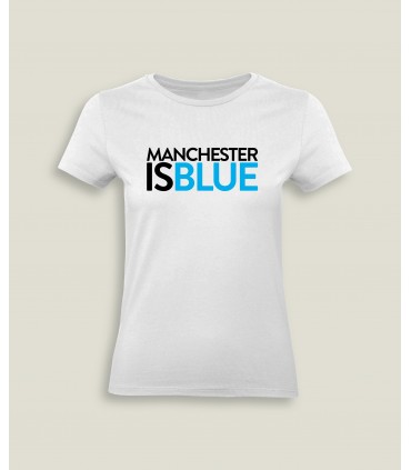 T-Shirt Ladies Round neck Manchester Is Blue