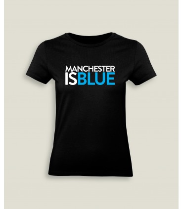 T-Shirt Vrouw Ronde kraag Manchester Is Blue