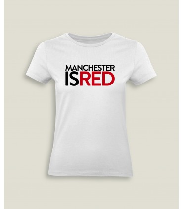 T-Shirt Femme Col rond Manchester Is Red
