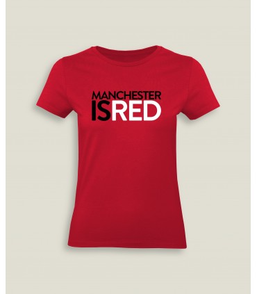 T-Shirt Femme Col rond Manchester Is Red