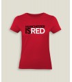 T-Shirt Vrouw Ronde kraag Manchester Is Red