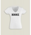 T-Shirt Vrouw V-Hals Bonnie