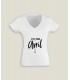 T-Shirt Ladies V-Neck C'est pour...