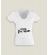 T-Shirt Vrouw V-Hals C'est pour...