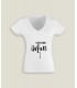 T-Shirt Vrouw V-Hals C'est pour...