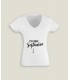 T-Shirt Femme Col-V C'est pour...
