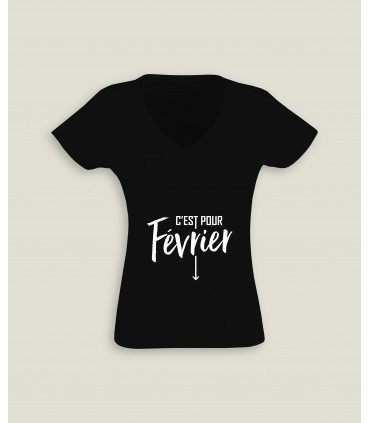 T-Shirt Ladies V-Neck C'est pour...