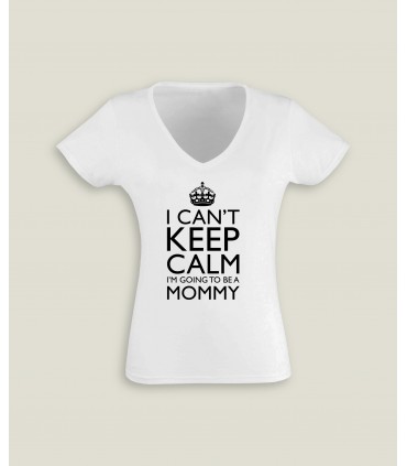 T-Shirt Ladies V-Neck Keep Calm Mommy