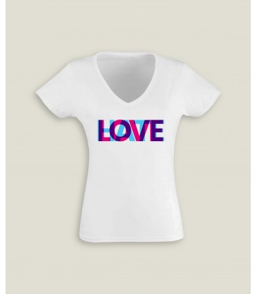 T-Shirt Femme Col-V Love-Hate