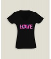 T-Shirt Femme Col-V Love-Hate