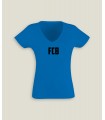 T-Shirt Vrouw V-Hals FCB