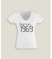 T-Shirt Femme Col-V Born in 2000