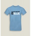 T-Shirt Man Ronde kraag Manchester is Blue