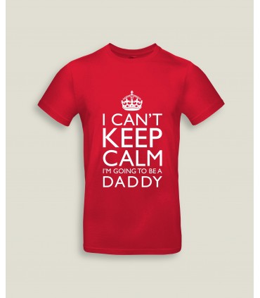 T-Shirt Man Ronde kraag Keep Calm Daddy