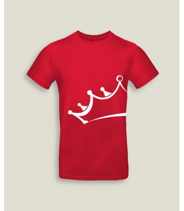 T-Shirt Man Ronde kraag King Crown