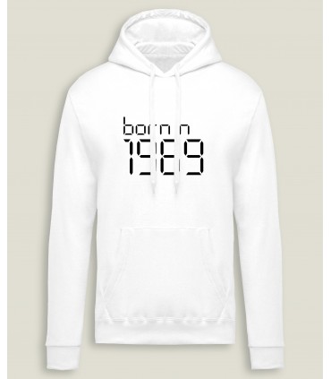 Sweatshirt Capuche Homme Born In...