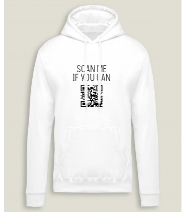 Hooded SweatShirt Men Scan Me