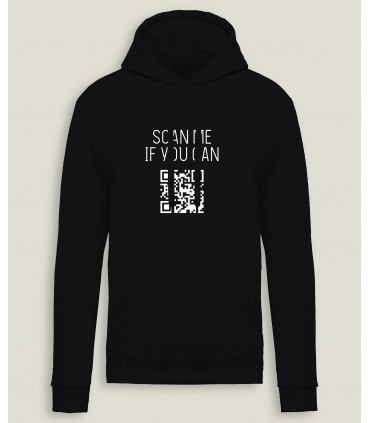 Hooded SweatShirt Men Scan Me