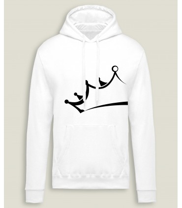 CapuchonSweatshirt Man King Crown