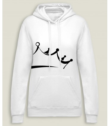 Hooded SweatShirt Women Queen Crown