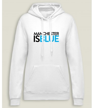 Hooded SweatShirt Women Manchester is Blue