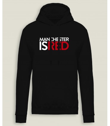 Sweatshirt Capuche Homme Manchester is Red