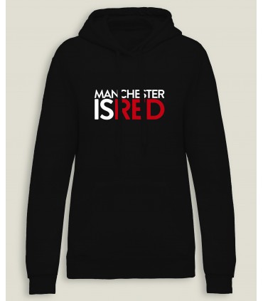 CapuchonSweatshirt Vrouw Manchester is Red