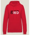 Hooded SweatShirt Women Manchester is Red