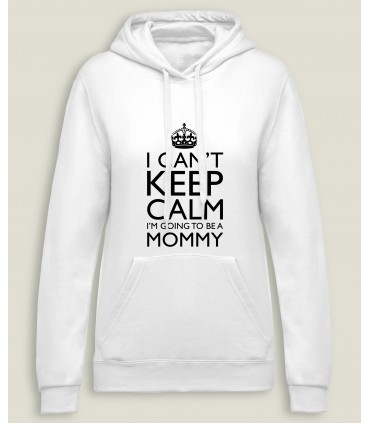 CapuchonSweatshirt Vrouw Keep Calm Mommy