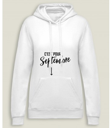 Sweatshirt Capuche Femme C'est pour...