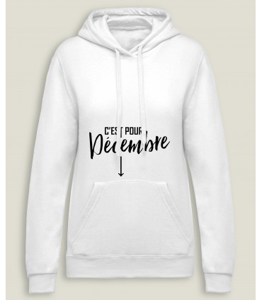 Sweatshirt Capuche Femme C'est pour...