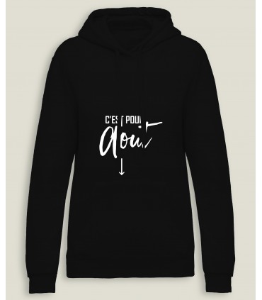 CapuchonSweatshirt Vrouw C'est pour...