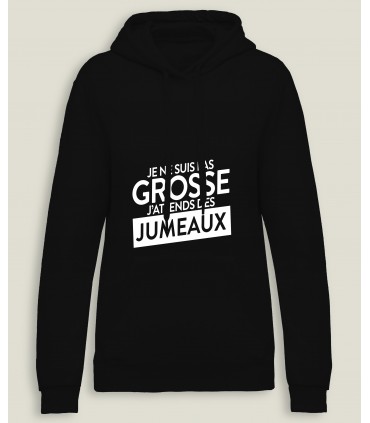 Sweatshirt Capuche Femme Grosse Jumeaux