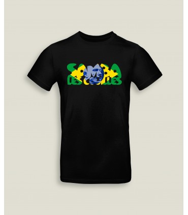 T-shirt Noir Kev Samba Les Couilles