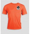 Running T-Shirt Men + Logo or Name - PABE438-FluoOrange