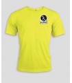 Running T-Shirt Men + Logo or Name - PABE438-FluoYellow