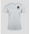 T-Shirt sport Dame + Logo ou Nom - PABE439-Blanc
