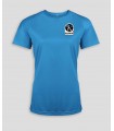 T-Shirt sport Dame + Logo ou Nom - PABE439-AquaBlue